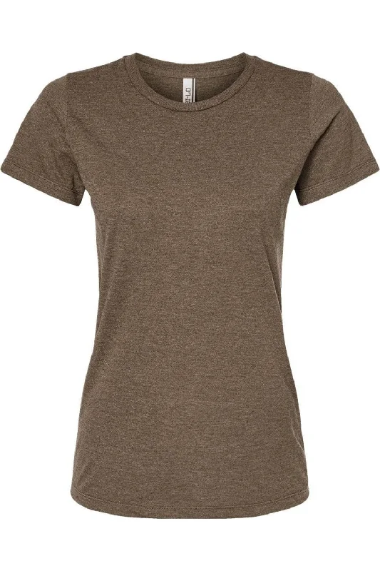 Tultex Women´s Premium Cotton Blend T-Shirt Print Jacquard Patchwork