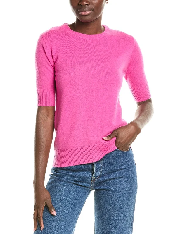 Two Bees Cashmere Classic Wool & Cashmere-Blend T-Shirt Cozy Warm Stylish