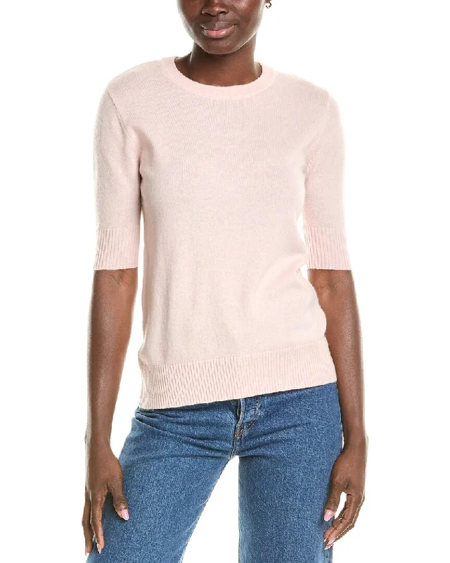Two Bees Cashmere Classic Wool & Cashmere-Blend T-Shirt Elasticated Padded Insulated