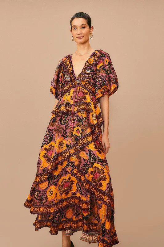 Blush Garden Bloom Maxi Dress Chic Sleeveless Maxi Dress