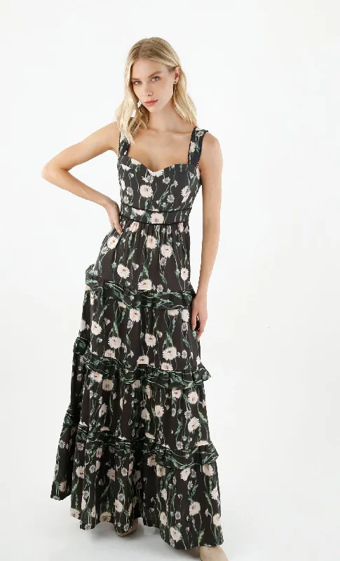 Coqueta Maxi Dress Classic Solid Maxi Dress