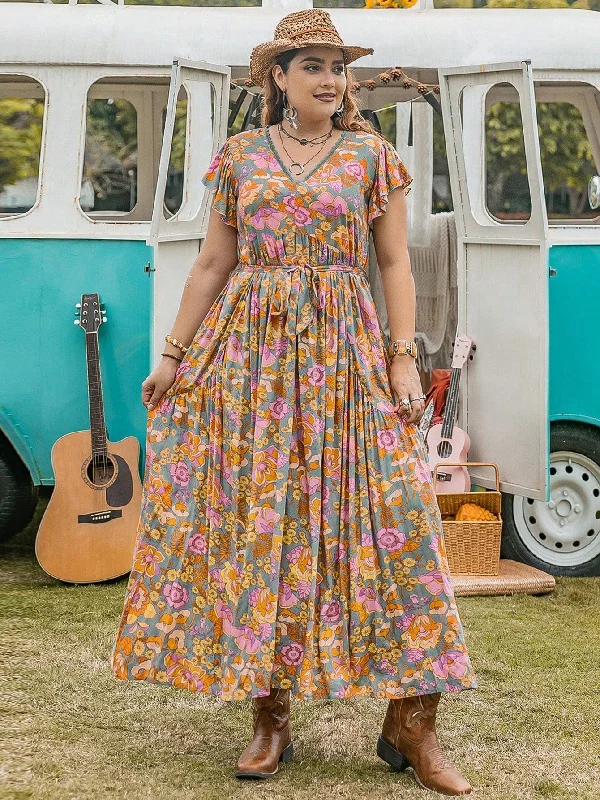 PLUS SIZE Edin Maxi Dress - Pink Fashionable Sleeveless Maxi Dress