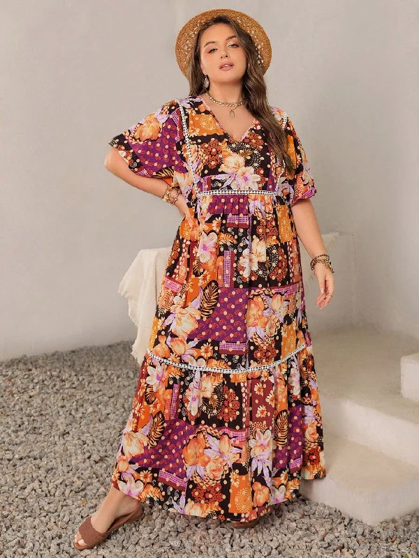 PLUS SIZE Selma Maxi Dress Comfortable Fit-and-Flare Maxi Dress