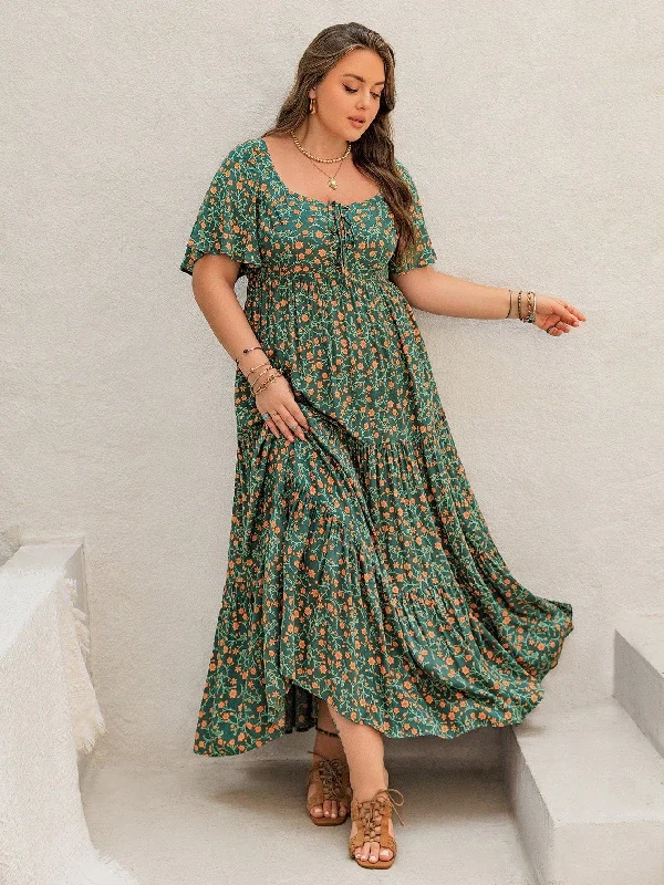 PLUS SIZE Ziggy Maxi Dress Fashionable Button-Down Maxi Dress
