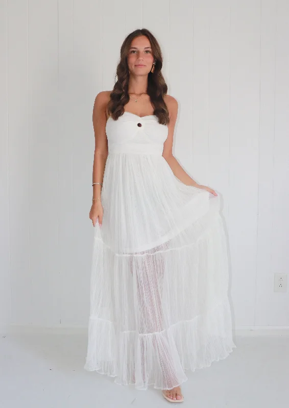 Wifey Material Strapless Maxi Dress Comfortable Fitted Maxi Dress