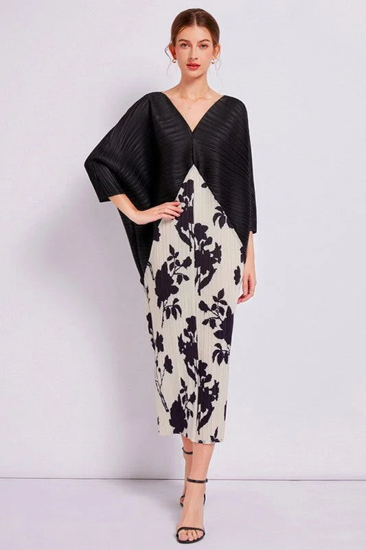 Women Black Floral Fashion Long Maxi Dress Fashionable Sleeveless Maxi Dress