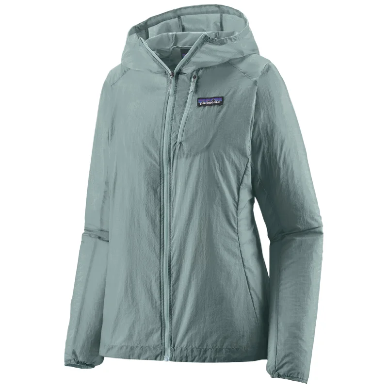 Patagonia Women's Thermal Blue Houdini Jacket Herringbone Jacket Checkered Jacket Solid Jacket