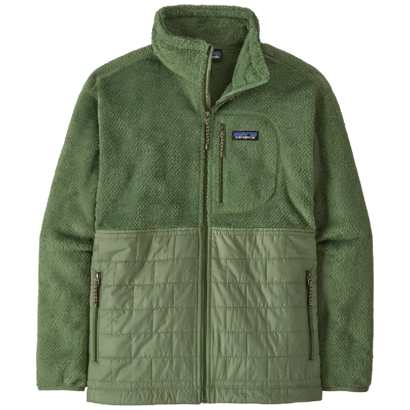 Patagonia Women's Terrain Green Re-Tool Hybrid Jacket Tiered Jacket Buttoned Jacket Zippered Jacket
