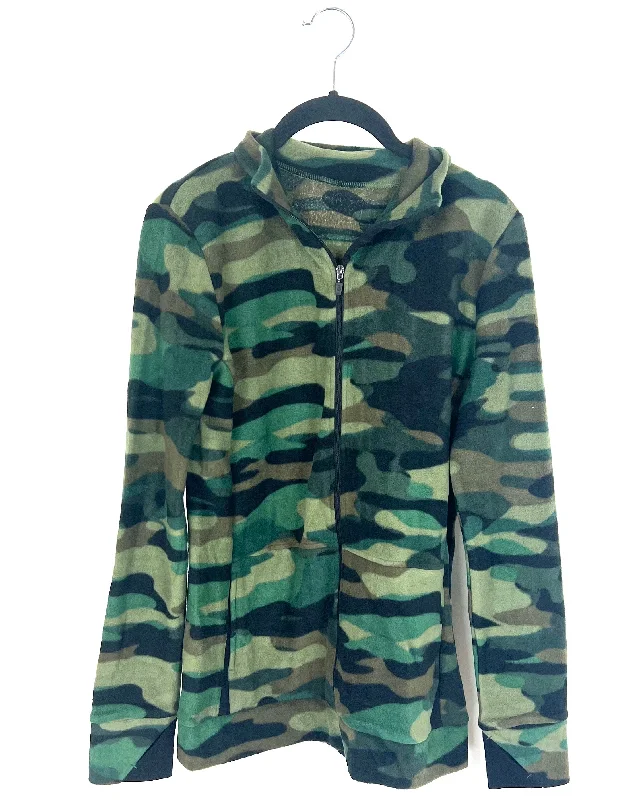 Camo Zip Up Jacket  - Size 2-4 Herringbone Jacket Houndstooth Jacket Plaid Jacket