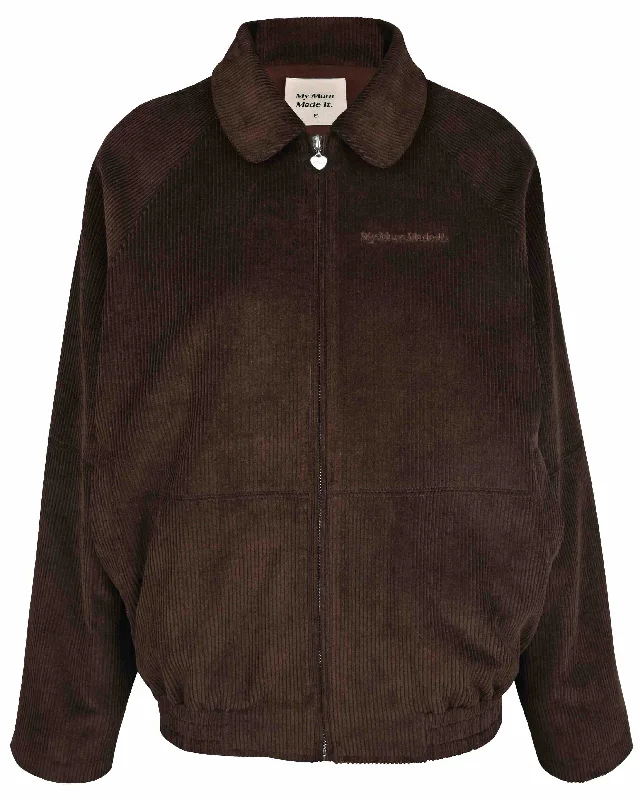Cord Casual Jacket - Chocolate Wool Jacket Cashmere Jacket Tweed Jacket