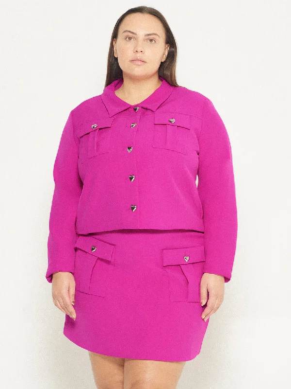 CURVE TASHA JACKET Zip Front Button Front Snap Front