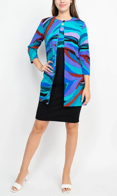 Danny & Nicole 27141M - Sleeveless With Jacket Dress Embroidered Jacket Appliqued Jacket Beaded Jacket