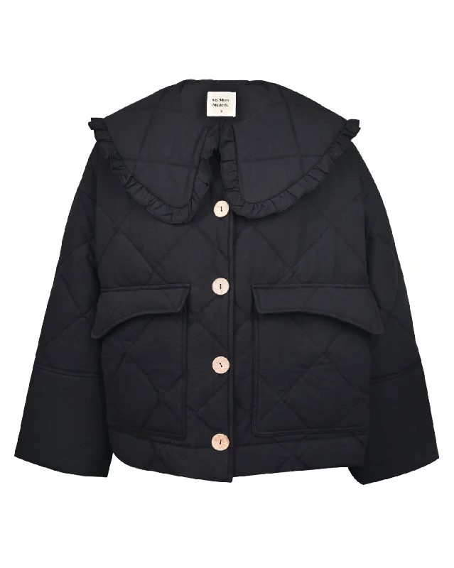 Darcy Frill Jacket - Obsidian Appliqued Jacket Beaded Jacket Sequined Jacket