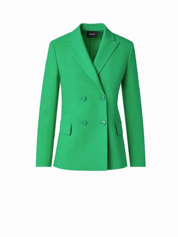 Double Breasted Jacket in Wool Double-Face Rayon Jacket Velvet Jacket Corduroy Jacket