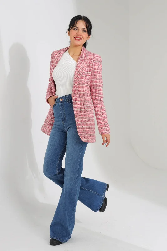 Jacket 22ko651 V-Neck Jacket Boat Neck Jacket Square Neck Jacket