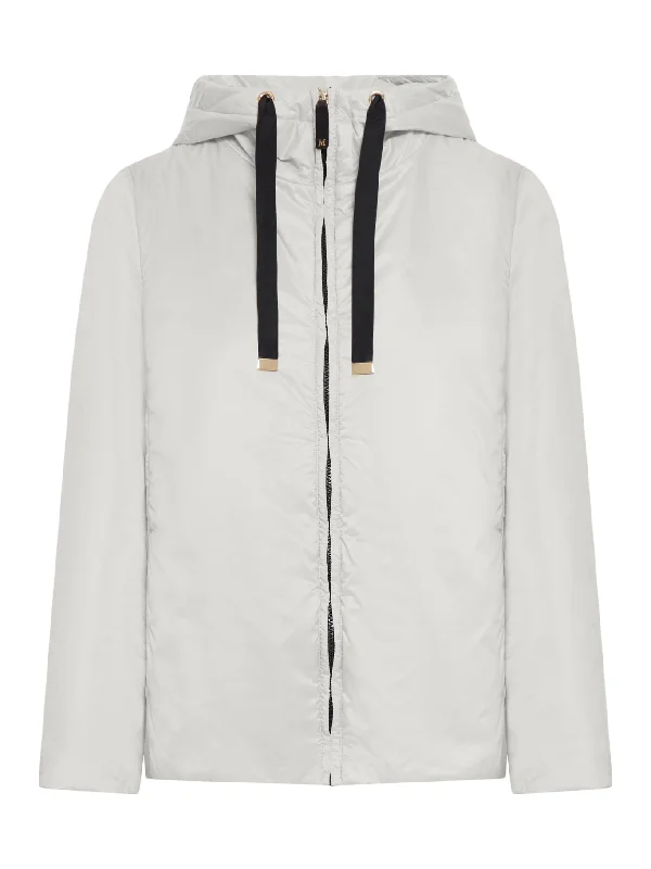 TRAVEL JACKET IN ANTI-DROP TECHNICAL CANVAS Front Pockets Side Pockets Patch Pockets