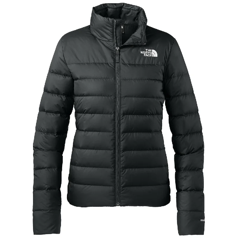 The North Face Women's TNF Black Down Hybrid Jacket Herringbone Jacket Checkered Jacket Solid Jacket