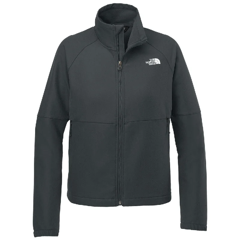 The North Face Women's Asphalt Grey Dark Heather Barr Lake Soft Shell Jacket Chenille Jacket Brocade Jacket Lace Jacket