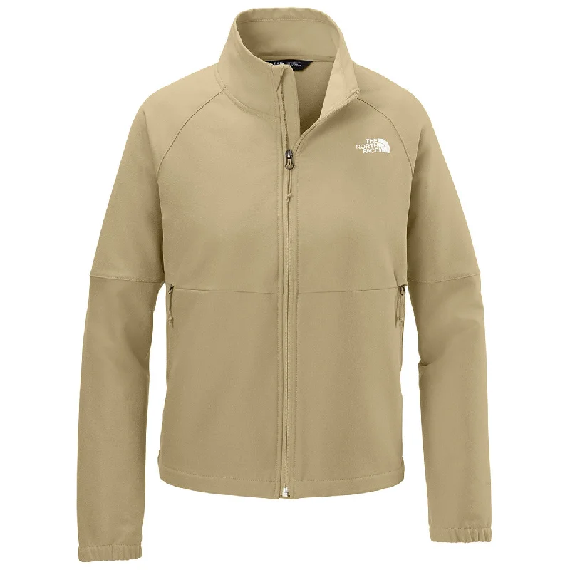 The North Face Women's Khaki Stone Dark Heather Barr Lake Soft Shell Jacket Jersey Jacket Tulle Jacket Batik Jacket