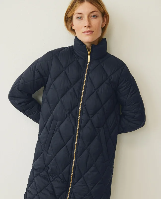 Part Two Olilas Navy Blue Jacket Trench Coat Raincoat Waterproof Jacket