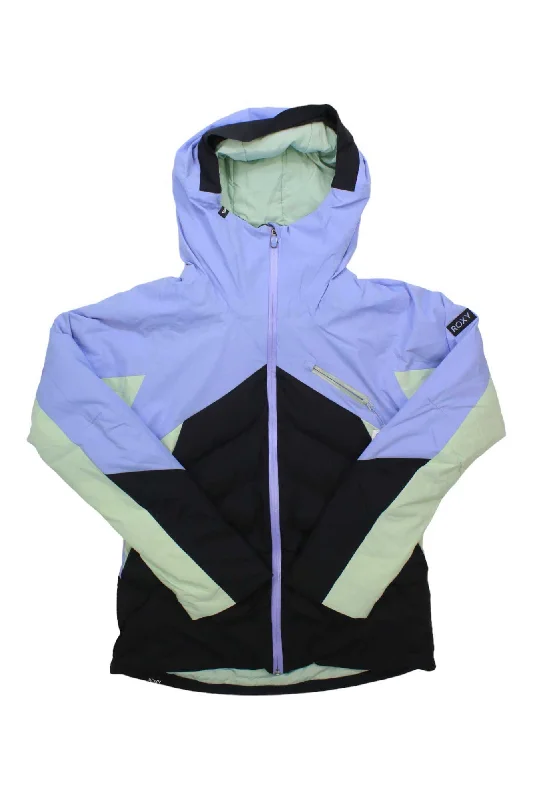 Roxy Women's Luna Frost Jacket Stand-Up Collar Roll-Neck Collar Turtle Neck