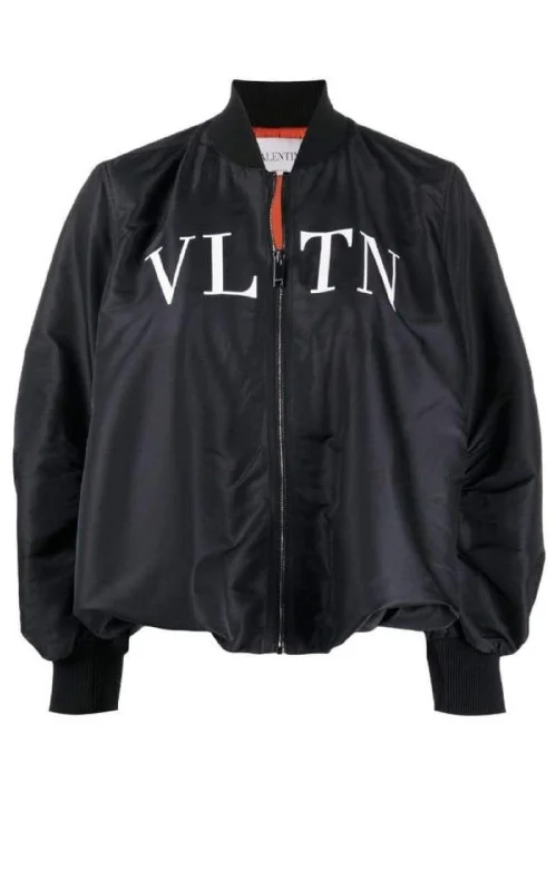 Ruched Printed Shell Bomber Jacket A-Line Jacket Boat Neck Shawl Collar