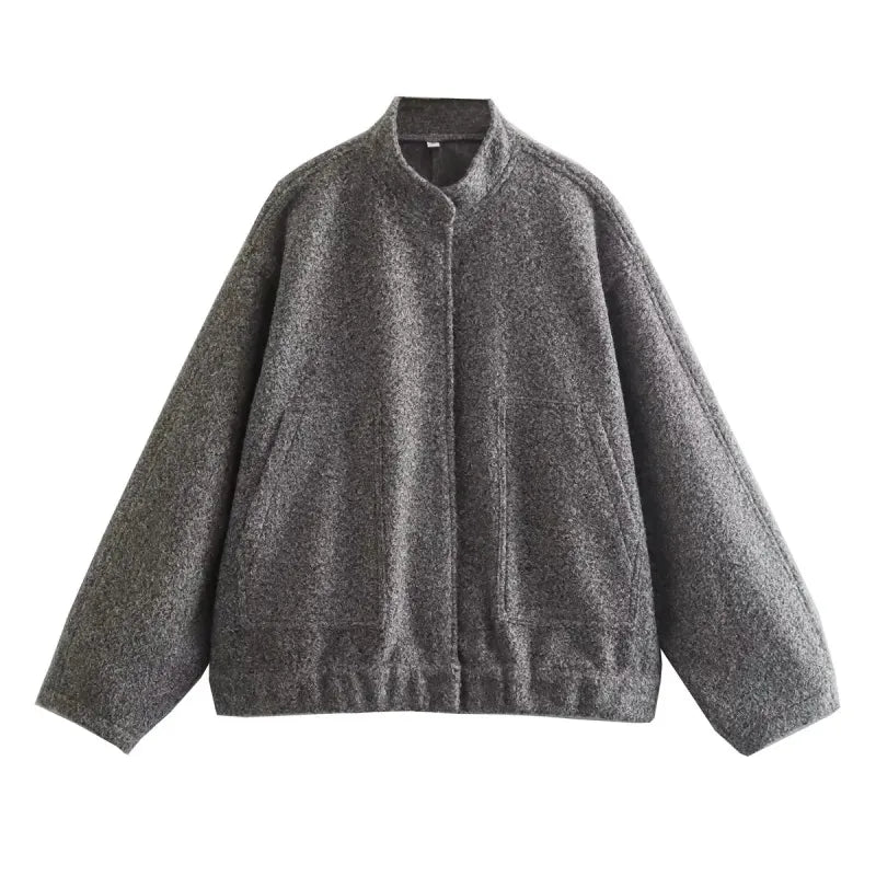 Women's Jackets With Buttons Flight Suits Grey Long Sleeve Coat Lady Warm With Pockets Outwear Jackets 2023 Spring Winter New Mesh Jacket Canvas Jacket Denim Jacket