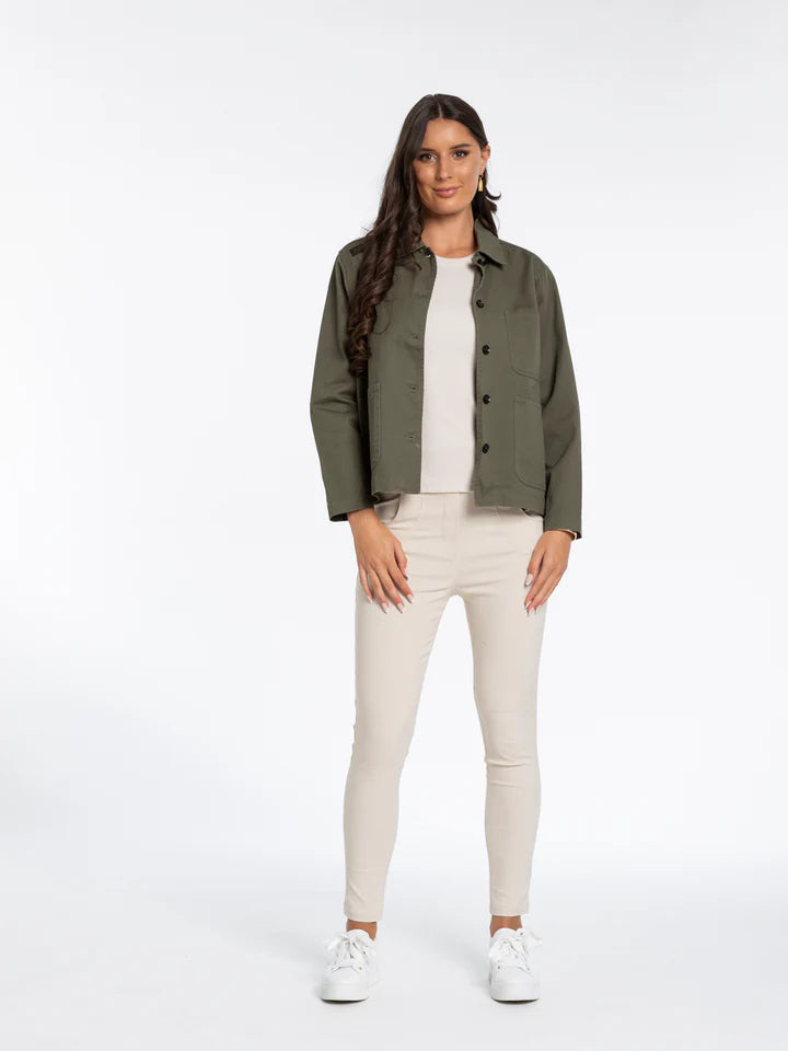 X.Lab Never Look Back Jacket - Olive Cardigan Sweater Pullover