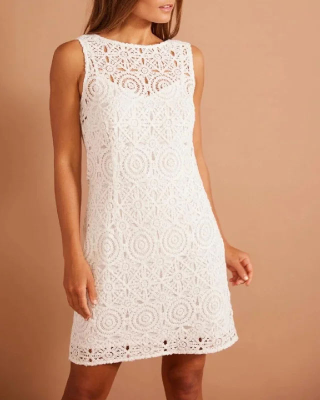 Antonella Mini Dress White Chic Pleated Mini Dress