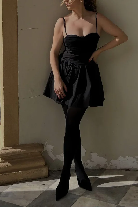 ELSIE MINI DRESS Stylish Sweetheart Neck Mini Dress