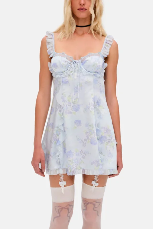 Marisa Mini Dress Blue Cozy T-Shirt Mini Dress