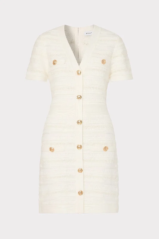 Kennedy Textured Knit Mini Dress Chic Halter Mini Dress