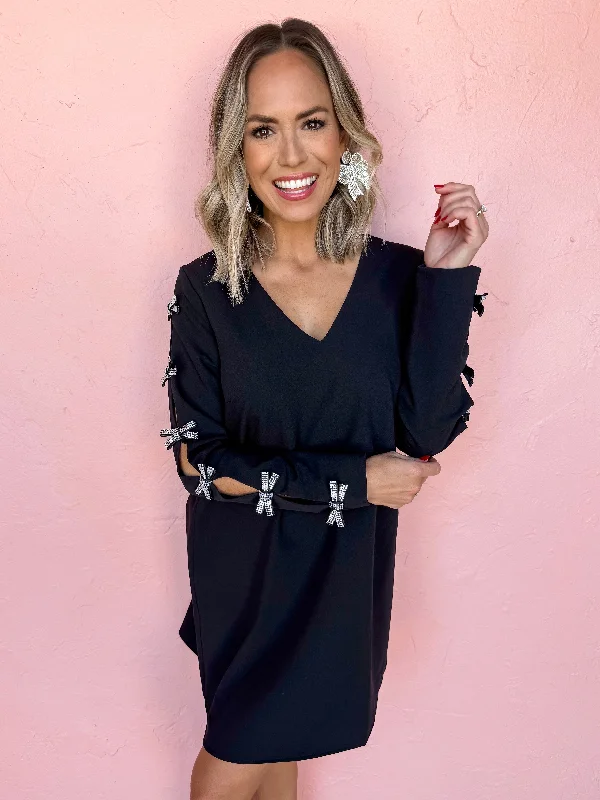 Ready To Shine V Neck Mini Dress Cozy T-Shirt Mini Dress