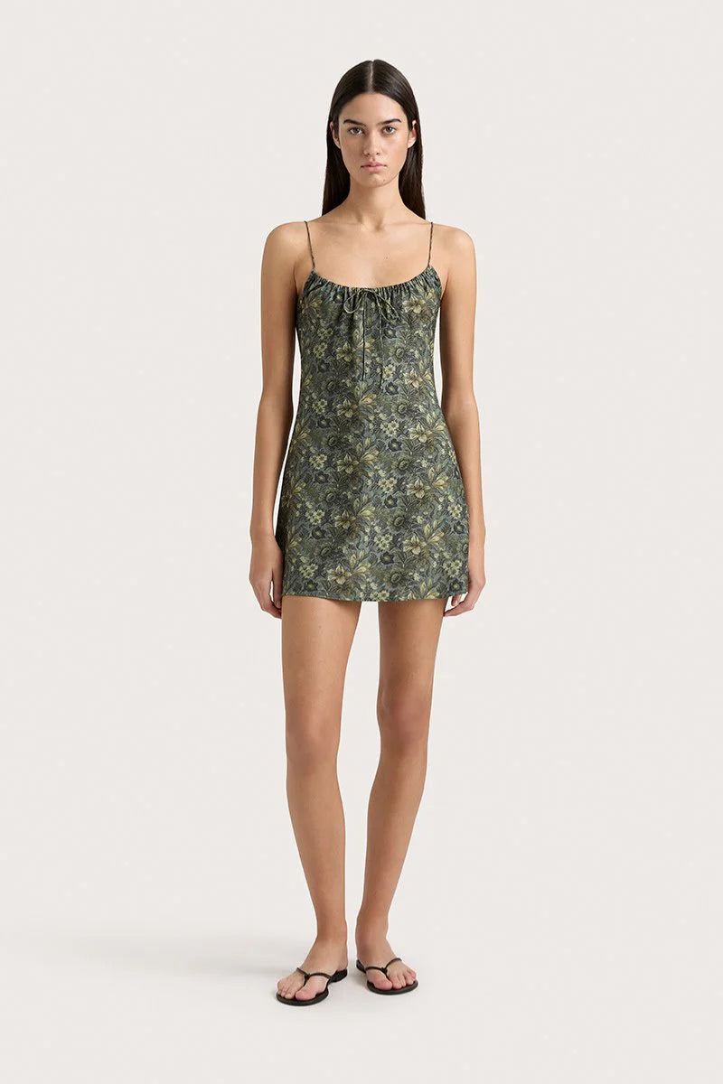 PAU MINI DRESS - VERDANT Comfortable Boho Mini Dress