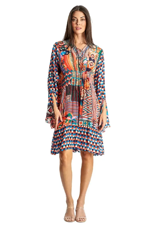 Resort Wear Short Mini Dresses Classic Striped Mini Dress