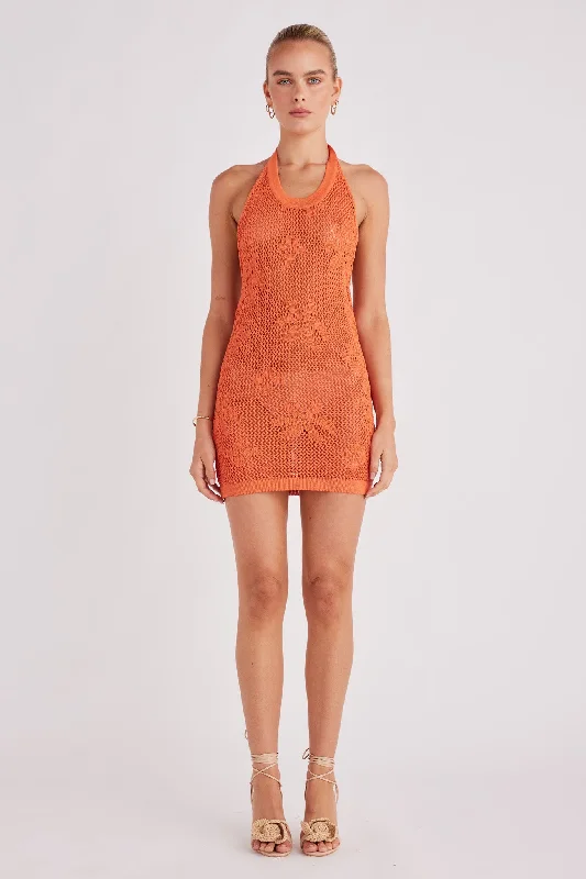 TERRA MINI DRESS Elegant Mini Dress with Pleats