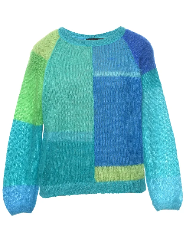 Multi-colour Jumper - M Fitted Loose Oversized