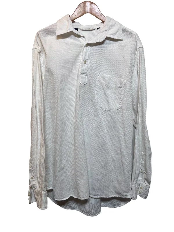 Boden Women's White Polo Jumper (Size L) Turtle Neck Boat Neck Asymmetrical Neck