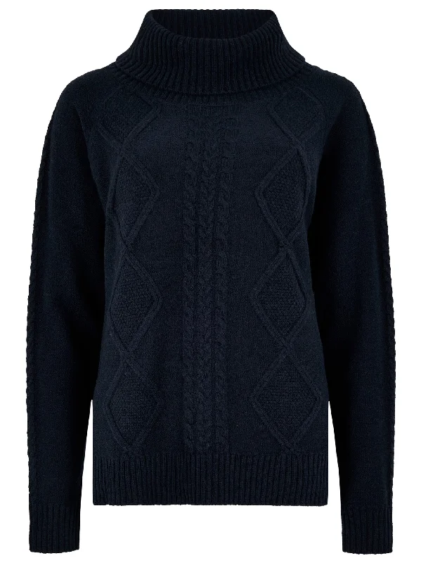 Dubarry Womens Kirkwood Knitted Jumper Zippered Front Buttoned Front Snap Front
