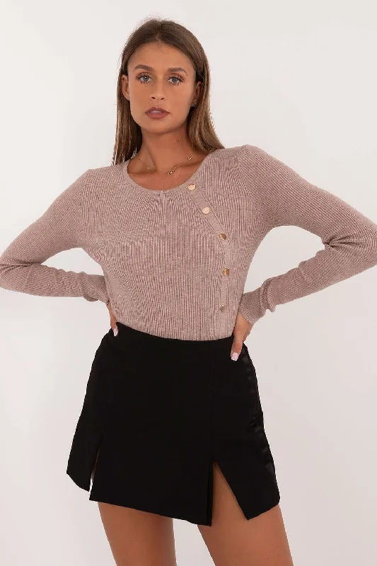 Jumper AT Hooded Sweater Collared Sweater Shawl Collar