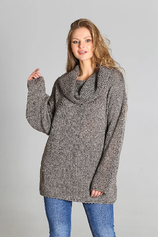 Jumper MKM Mesh Blend Leather Blend Suede Blend
