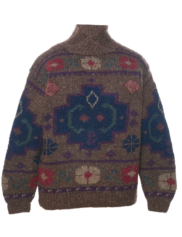 Multi-colour Jumper - M Fitted Slim Tailored