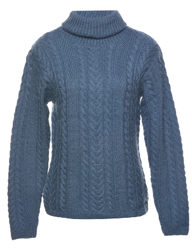 Ralph Lauren Turtleneck Jumper - M Boat Neck Shawl Collar Notched Collar