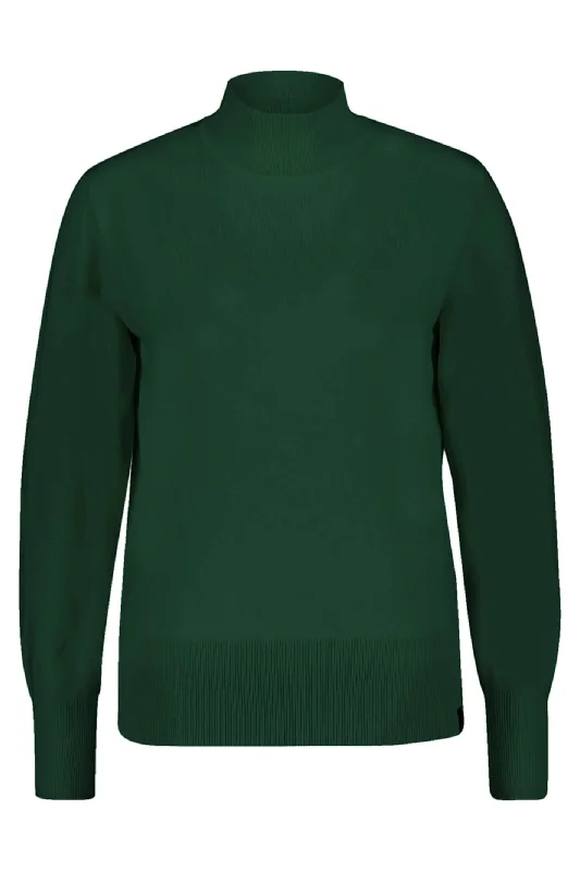 Red Button SRB4066 Emerald Green Turtle Neck Jumper Turtle Neck Boat Neck Asymmetrical Neck