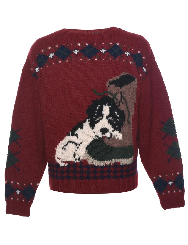 Wool Woolrich Jumper - L Long Sweater Short Sweater Cropped Sweater
