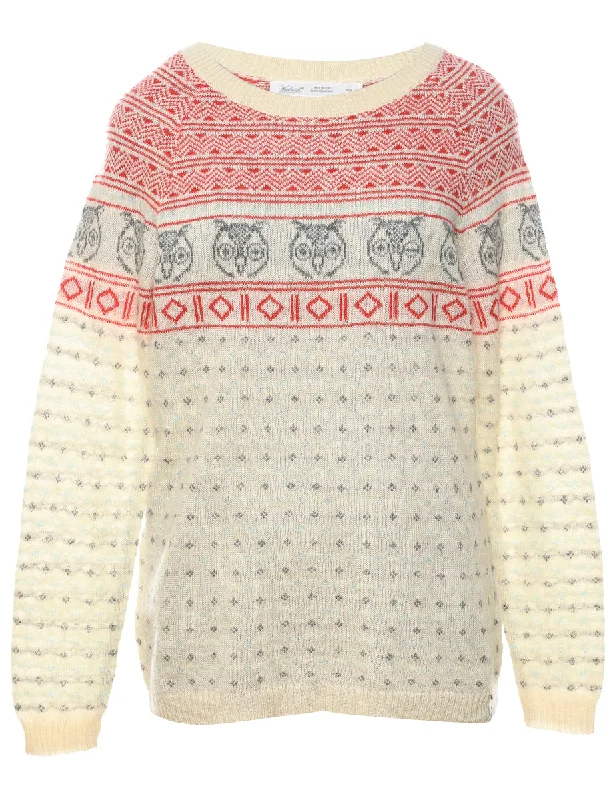 Woolrich Nordic Jumper - M Sequined Glittery Shiny