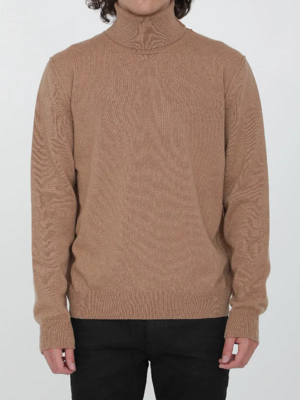 Beige Cashmere Jumper Modern Contemporary Chic
