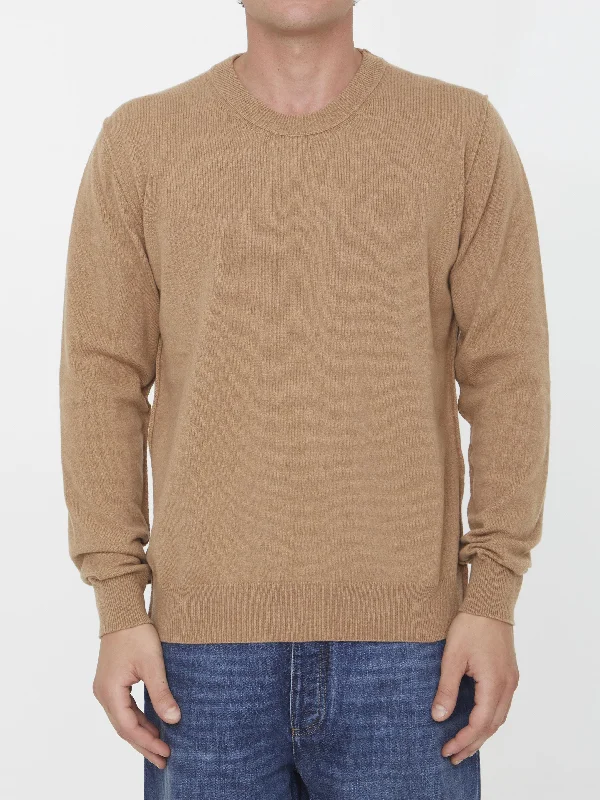 Camel Cashmere Jumper Spandex Blend Rayon Blend Denim Blend