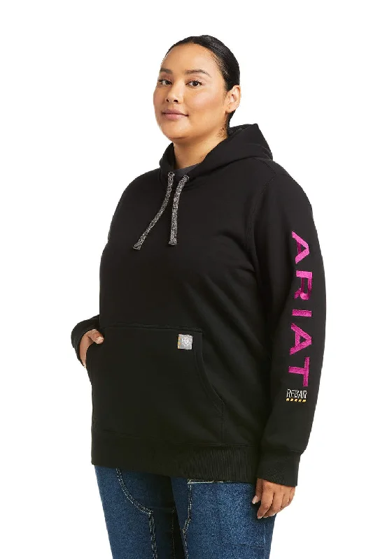 Ariat Rebar Womens Graphic Hoodie Hoodie with Turtle Neck Cozy Winter