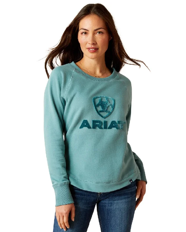 Ariat Womens Benicia Sweatshirt | Clearance Hoodie with Zipper Placket Modern Functional